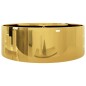 vidaXL Lavandino con Troppopieno 46,5x15,5 cm in Ceramica Oro vidaXL Lavandino con Troppopieno 46,5x15,5 cm in Ceramica Oro