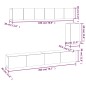 Set di Mobili Porta TV 6 pz Rovere Fumo in Legno Multistrato Set di Mobili Porta TV 6 pz Rovere Fumo in Legno Multistrato