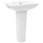 vidaXL Lavandino a Colonna in Ceramica Bianca 580x470x200 mm vidaXL Lavandino a Colonna in Ceramica Bianca 580x470x200 mm