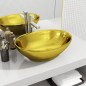 vidaXL Lavandino 40x33x13,5 cm in Ceramica Oro vidaXL Lavandino 40x33x13,5 cm in Ceramica Oro