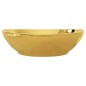 vidaXL Lavandino 40x33x13,5 cm in Ceramica Oro vidaXL Lavandino 40x33x13,5 cm in Ceramica Oro