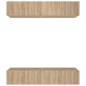 Mobili TV 4 pz Rovere Sonoma 80x30x30 cm in Legno Multistrato