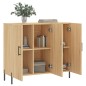 vidaXL Credenza Rovere Sonoma 90x34x80 cm in Legno Multistrato vidaXL Credenza Rovere Sonoma 90x34x80 cm in Legno Multistrato