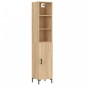 vidaXL Credenza Rovere Sonoma 34,5x34x180 cm in Legno Multistrato