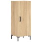vidaXL Credenza Rovere Sonoma 34,5x34x180 cm in Legno Multistrato
