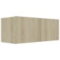 Set Mobili Porta TV 8pz Rovere Sonoma in Legno Multistrato Set Mobili Porta TV 8pz Rovere Sonoma in Legno Multistrato