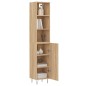 vidaXL Credenza Rovere Sonoma 34,5x34x180 cm in Legno Multistrato