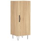 vidaXL Credenza Rovere Sonoma 34,5x34x180 cm in Legno Multistrato