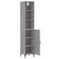 vidaXL Credenza Grigio Sonoma 34,5x34x180 cm in Legno Multistrato vidaXL Credenza Grigio Sonoma 34,5x34x180 cm in Legno Multistrato