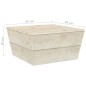 Tavoli da Giardino 2 pz 60x60x30cm in Legno di Abete Impregnato