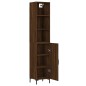 vidaXL Credenza Rovere Marrone 34,5x34x180 cm in Legno Multistrato vidaXL Credenza Rovere Marrone 34,5x34x180 cm in Legno Multistrato
