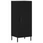 vidaXL Credenza Nera 34,5x34x180 cm in Legno Multistrato vidaXL Credenza Nera 34,5x34x180 cm in Legno Multistrato