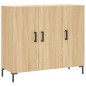 vidaXL Credenza Rovere Sonoma 90x34x80 cm in Legno Multistrato vidaXL Credenza Rovere Sonoma 90x34x80 cm in Legno Multistrato