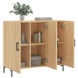 vidaXL Credenza Rovere Sonoma 90x34x80 cm in Legno Multistrato vidaXL Credenza Rovere Sonoma 90x34x80 cm in Legno Multistrato
