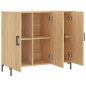 vidaXL Credenza Rovere Sonoma 90x34x80 cm in Legno Multistrato vidaXL Credenza Rovere Sonoma 90x34x80 cm in Legno Multistrato