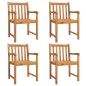 vidaXL Set da Pranzo per Giardino 5 pz in Legno Massello di Acacia vidaXL Set da Pranzo per Giardino 5 pz in Legno Massello di Acacia