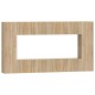 vidaXL Set Mobili Porta TV 8pz Rovere Sonoma in Legno Multistrato