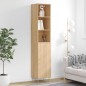 vidaXL Credenza Rovere Sonoma 34,5x34x180 cm in Legno Multistrato vidaXL Credenza Rovere Sonoma 34,5x34x180 cm in Legno Multistrato