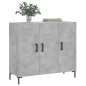 vidaXL Credenza Grigio Cemento 90x34x80 cm in Legno Multistrato vidaXL Credenza Grigio Cemento 90x34x80 cm in Legno Multistrato