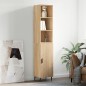 vidaXL Credenza Rovere Sonoma 34,5x34x180 cm in Legno Multistrato vidaXL Credenza Rovere Sonoma 34,5x34x180 cm in Legno Multistrato