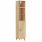 vidaXL Credenza Rovere Sonoma 34,5x34x180 cm in Legno Multistrato vidaXL Credenza Rovere Sonoma 34,5x34x180 cm in Legno Multistrato