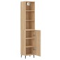 vidaXL Credenza Rovere Sonoma 34,5x34x180 cm in Legno Multistrato vidaXL Credenza Rovere Sonoma 34,5x34x180 cm in Legno Multistrato