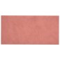 Pannelli Murali 12 pz Rosa 30x15 cm in Velluto 0,54 m² Pannelli Murali 12 pz Rosa 30x15 cm in Velluto 0,54 m²