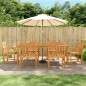 vidaXL Set da Pranzo da Giardino 7 pz in Legno Massello di Acacia vidaXL Set da Pranzo da Giardino 7 pz in Legno Massello di Acacia