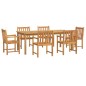 vidaXL Set da Pranzo da Giardino 7 pz in Legno Massello di Acacia vidaXL Set da Pranzo da Giardino 7 pz in Legno Massello di Acacia