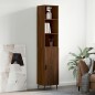 vidaXL Credenza Rovere Marrone 34,5x34x180 cm in Legno Multistrato vidaXL Credenza Rovere Marrone 34,5x34x180 cm in Legno Multistrato