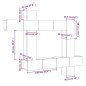 Set di Mobili Porta TV 9 pz Rovere Fumo in Legno Multistrato Set di Mobili Porta TV 9 pz Rovere Fumo in Legno Multistrato