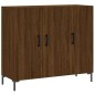 vidaXL Credenza Rovere Marrone 90x34x80 cm in Legno Multistrato vidaXL Credenza Rovere Marrone 90x34x80 cm in Legno Multistrato