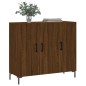 vidaXL Credenza Rovere Marrone 90x34x80 cm in Legno Multistrato vidaXL Credenza Rovere Marrone 90x34x80 cm in Legno Multistrato