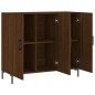 vidaXL Credenza Rovere Marrone 90x34x80 cm in Legno Multistrato vidaXL Credenza Rovere Marrone 90x34x80 cm in Legno Multistrato