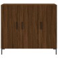 vidaXL Credenza Rovere Marrone 90x34x80 cm in Legno Multistrato vidaXL Credenza Rovere Marrone 90x34x80 cm in Legno Multistrato