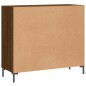 vidaXL Credenza Rovere Marrone 90x34x80 cm in Legno Multistrato vidaXL Credenza Rovere Marrone 90x34x80 cm in Legno Multistrato