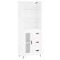 vidaXL Credenza Bianco Lucido 69,5x34x180 cm in Legno Multistrato vidaXL Credenza Bianco Lucido 69,5x34x180 cm in Legno Multistrato