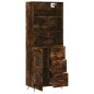 vidaXL Credenza Rovere Fumo 69,5x34x180 cm in Legno Multistrato vidaXL Credenza Rovere Fumo 69,5x34x180 cm in Legno Multistrato