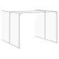 vidaXL Casetta Cani Corsa Grigio Chiaro 214x865x181 cm Acciaio Zincato