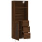 vidaXL Credenza Rovere Marrone 69,5x34x180 cm in Legno Multistrato vidaXL Credenza Rovere Marrone 69,5x34x180 cm in Legno Multistrato