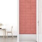 Pannelli Murali 12 pz Rosa 30x15 cm in Velluto 0,54 m² Pannelli Murali 12 pz Rosa 30x15 cm in Velluto 0,54 m²