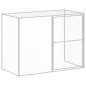 vidaXL Casetta Cani con Corsa Antracite 214x253x181 cm Acciaio Zincato