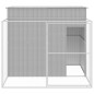 vidaXL Casetta Cani Corsa Grigio Chiaro 214x253x181 cm Acciaio Zincato