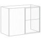 vidaXL Casetta Cani Corsa Grigio Chiaro 214x253x181 cm Acciaio Zincato