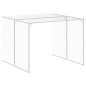 vidaXL Casetta Cani Corsa Grigio Chiaro 214x1069x181cm Acciaio Zincato