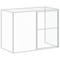 vidaXL Casetta Cani Corsa Grigio Chiaro 214x1069x181cm Acciaio Zincato