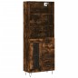 vidaXL Credenza Rovere Fumo 69,5x34x180 cm in Legno Multistrato vidaXL Credenza Rovere Fumo 69,5x34x180 cm in Legno Multistrato