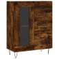 vidaXL Credenza Rovere Fumo 69,5x34x180 cm in Legno Multistrato vidaXL Credenza Rovere Fumo 69,5x34x180 cm in Legno Multistrato