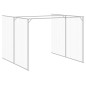 vidaXL Casetta Cani con Corsa Antracite 214x1273x181cm Acciaio Zincato