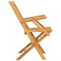 vidaXL Sedie da Giardino Pieghevoli 2pz 55x62x90cm Legno Massello Teak vidaXL Sedie da Giardino Pieghevoli 2pz 55x62x90cm Legno Massello Teak